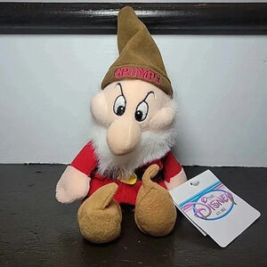 Disney  Grumpy Snow White and the Seven Dwarfs Mini Bean Bag Collectable